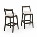 2er-Set Barhocker Stoff Beige A