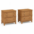 2-teiliges Nachttisch-Set aus Holz mit 3 Schubladen 6
