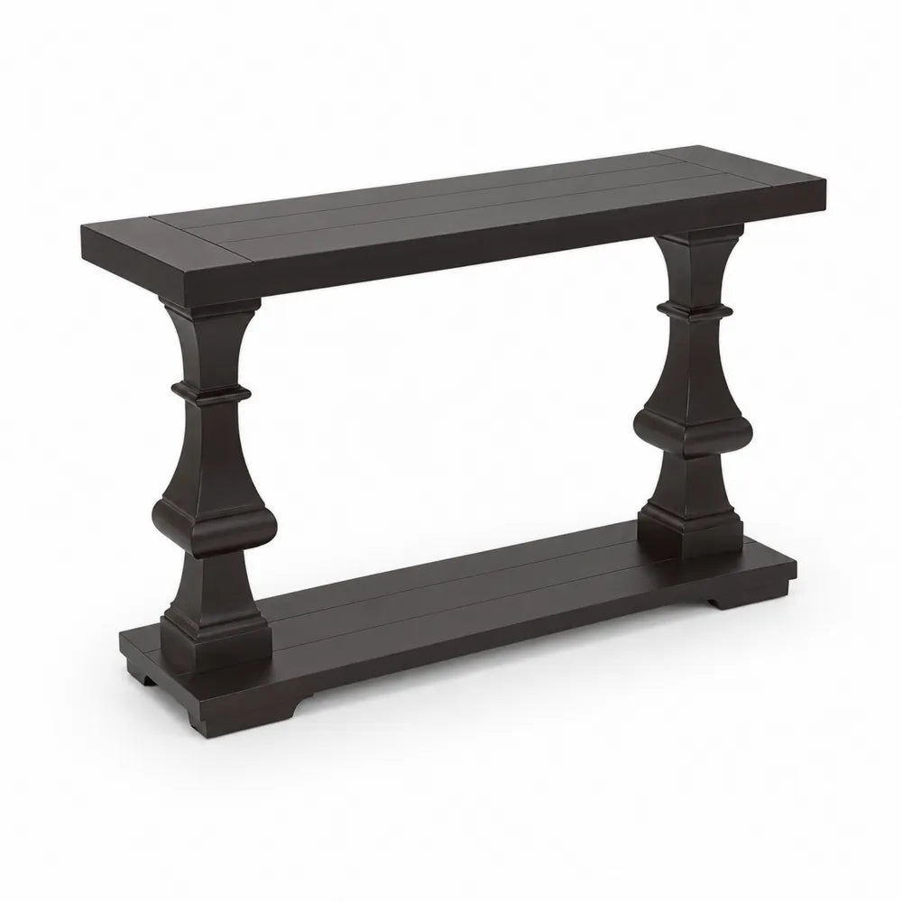 Konsole Tisch Holz Dunkelbraun 1