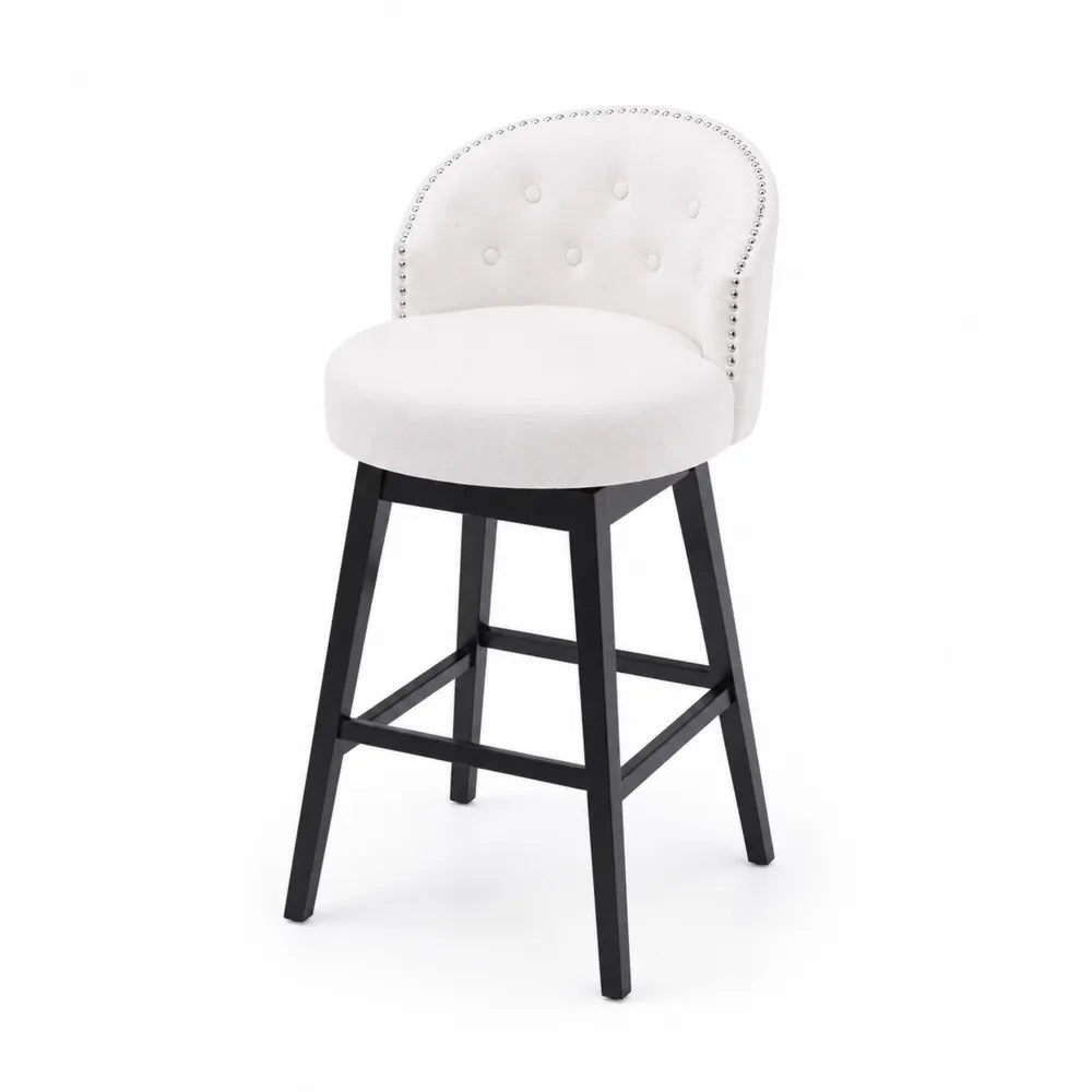 Barhocker mit R¨¹ckenlehne Wei?